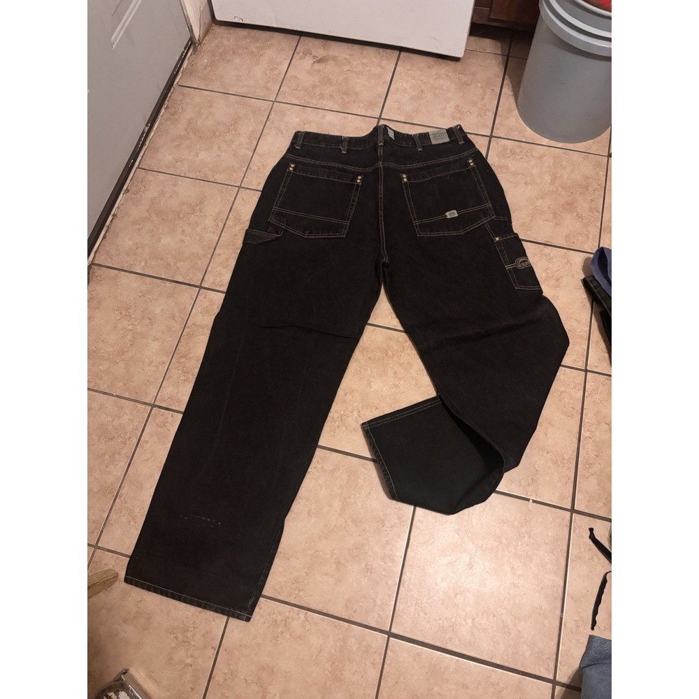 Ecko Unltd. Baggy Carpenter Jeans Vintage, Size 40, Wide-Leg, Faded Black